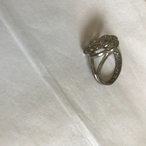 3/$15 Rose Silver Metallic Ring - Picture 4 of 4
